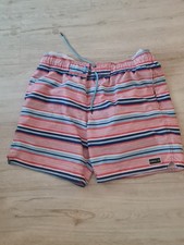 herren badehose O Neil Gr M rosa / blau gestreift