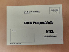 EDUR Pumpenfabrik kiel