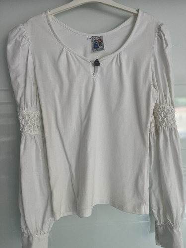 Weißes trachtenshirt mit - weißes,
