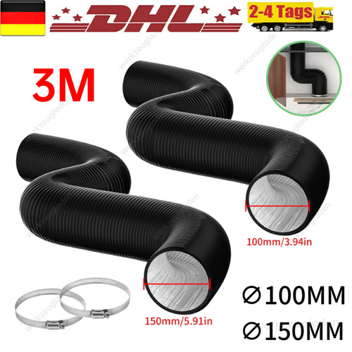 ø100 150mm abluftschlauch - Ø100/150mm,