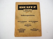 Deutz 18 24 PS Schlepper F2L 612 /6 /5 mit F2L 712 Motor Betriebsanleitung 1958
