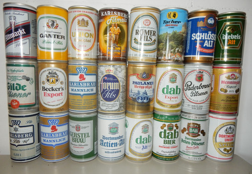 Schöne alte bierdosen aus - alte,