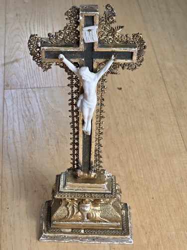 Antikes standkreuz kruzifix - antikes,