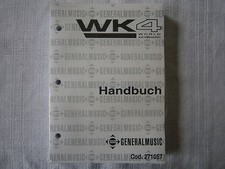 WK4  Keyboard Bedienungsanleitung GEM Generalmusic  NEU in DEUTSCH