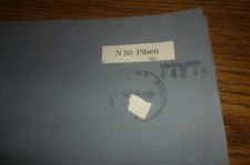 Tschechien PILSEN Landkarte Deutsches Reich Vertraulich N 50 Pilsen  !