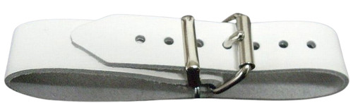 Designer lederriemen weiß - lederriemen,