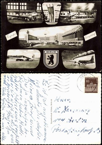 Ansichtskarte tempelhof berlin - ansichtskarte, tempelhof-berlin