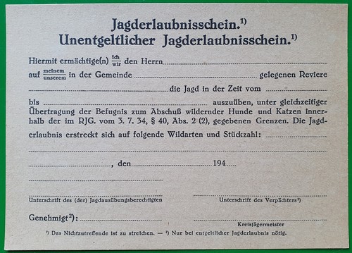 Jagderlaubnisschein wien - jagderlaubnisschein,
