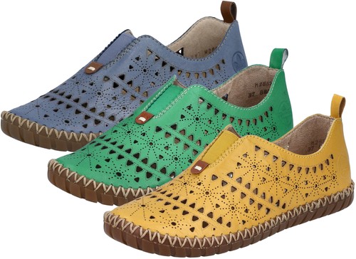 Rieker damen slipper leder - rieker,