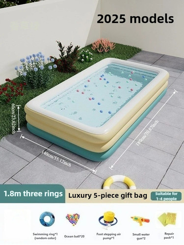 Aufblasbares schwimmbad - aufblasbares,