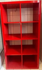 Ikea Kallax Expedit RegalFarbe rot - Hochglanz4x2 Fächer insgesamt 8