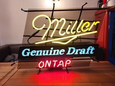 Orig. US Neon Bar Leuchtreklame Miller Beer, Made in USA, von 1991