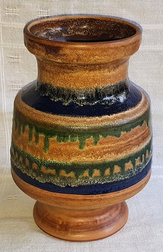 Karlsruher majolika vase - karlsruher,