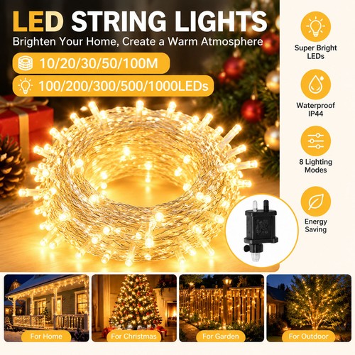 100 1000 led lichterkette - 100-1000,