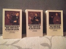 "Die Brüder Karamasow" Fjodor Dostojewski (vollständig,Band 1-3 insel taschenbu