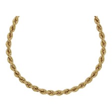 Halskette 585/14 K Gelbgold Kordelkette Breite 4,3 mm Länge 70 cm H01.6682