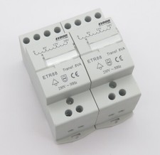 2x Klingeltransformator ELDON ETR88 Klingeltrafo Pri 230V Sek. 8V/12V/24V AC 8VA