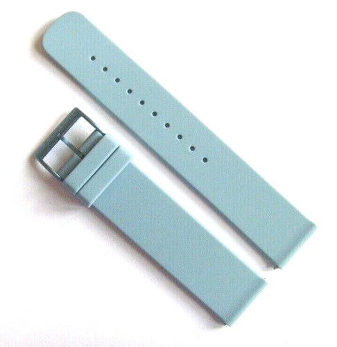 Uhrband silikon hellblau - silikon, blue