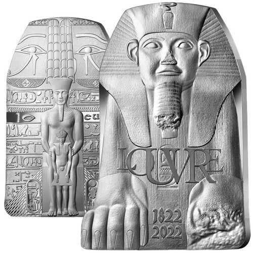 Silbermünze louvre sphinx - silbermünze,