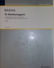 El-Metfarnageen für Marimbaphon, Violine, Viola, Violoncello und Klavier Partitu