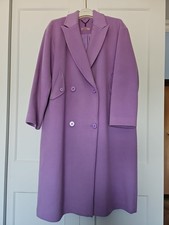 UNQ Oversize Wollmantel Lila