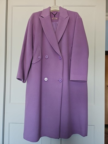 Unq oversize wollmantel - unq, lila