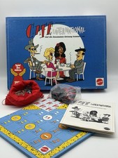 ‼️ CAFÉ INTERNATIONAL Mattel Vollständig Brettspiel Gesellschaftsspiel 1989 ‼️