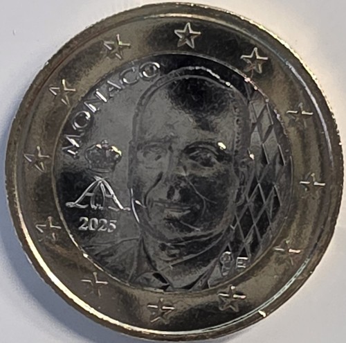 Monaco euro umlaufmünze - monaco, 1-euro-umlaufmünze