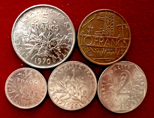 Frankreich franc bis 10 - 1/2,