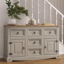 Corona Sideboard grau 2-türig