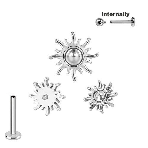 2mm titan labret sonne ohr - 1,2mm,