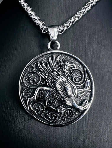 Gryphon anhänger edelstahl - gryphon,