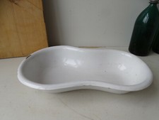 W3775 Email Schüssel | Emaille Waschbecken | Nierenschüssel | Wanne alt