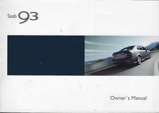 Saab owner s - 3, manual