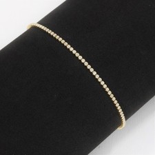 Wert 2550 € Brillant Tennisarmband (1,08 carat) 750 18 Karat Gelb Gold