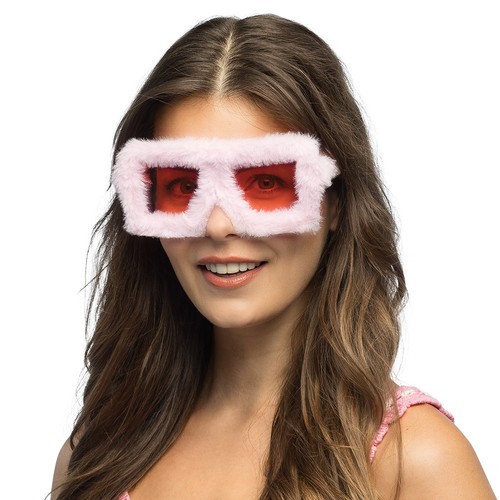 Partybrille fluffy plüsch - partybrille,