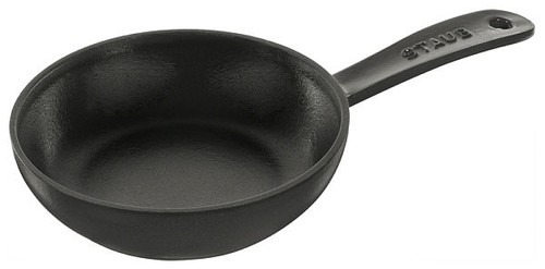 Staub bratpfanne rund schwarz - bratpfanne,
