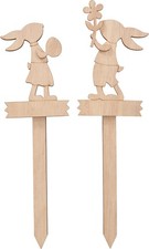 VBS Hasenstecker, 2er Set Sperrholz furniert