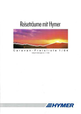 HYMER 1994 - WOHNWAGEN PREISLISTE - CAMPING - CARAVANING