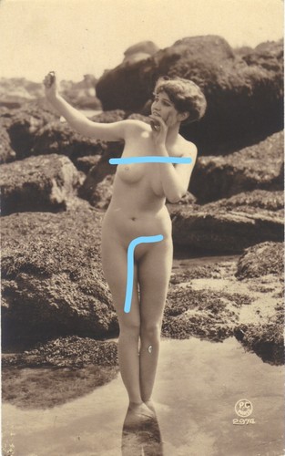 Vintage kunst aktfoto 1920 - vintage,