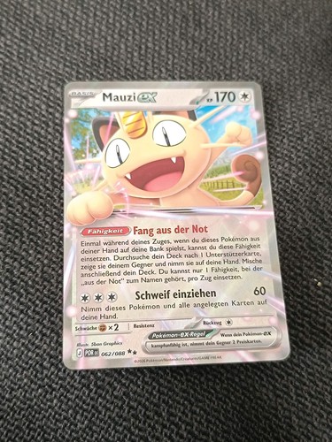 Pokemon karte mauzi 88 - karte, ex