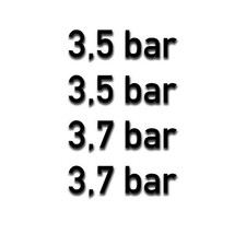 Reifen druck Aufkleber BAR