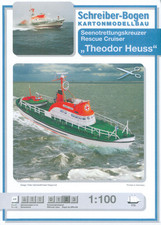 Kartonmodell Seenotrettungskreuzer Theodor Heuss 1:100 Schreiber Bogen
