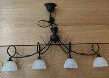 Set Aus Deckenleuchte Hängeleuchte 4 Flammig LED Und Wandleuchte