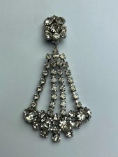 30454 Vintage Swarovski Kristallen Ohrclip 105mm