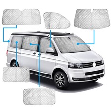 Für VW T5 T6 Scheibenabdeckung Hecktür Sonnenschutz Auto Thermomatten Abdeckung
