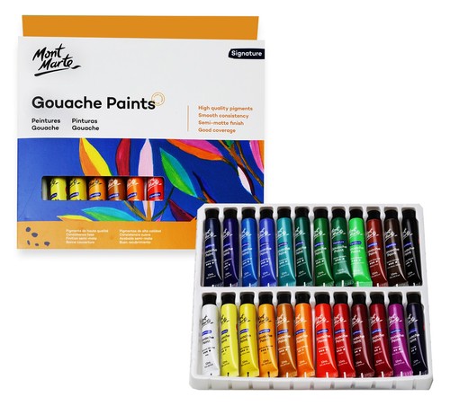 Gouache farben set - gouache, 12