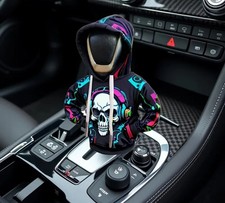 Schaltknaufabdeckung Ghotic Punk Schädel Universal Passform Neu