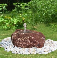 Gartenbrunnen Flat-Rock Rosso