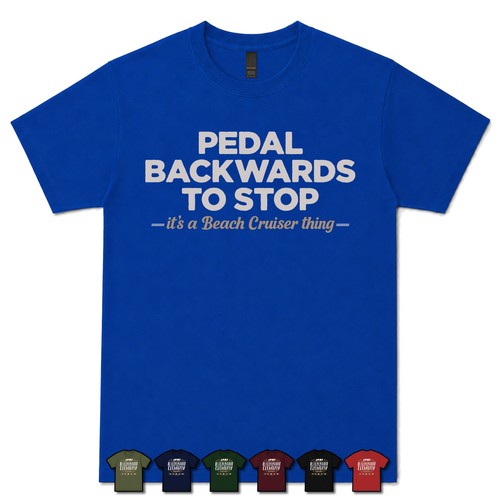 Pedal backward stop beach - backward, to